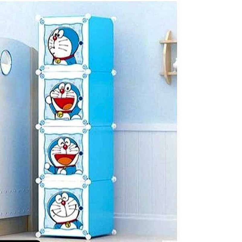 Jual Lemari 4 Susun Doraemon Biru Empat Tingkat Rak Laci Rakitan Portable Blue Baju Kartun Jepang Ajaib Lucu Kekinian Jaman Now Serbaguna Praktis Simple Online Oktober 2020 Blibli Com