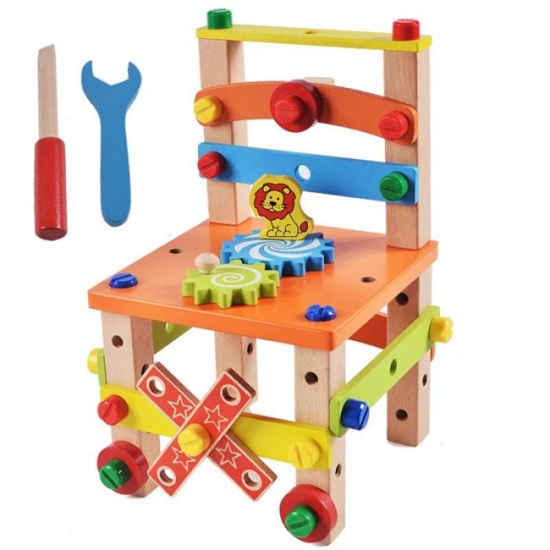 Jual Mainan Anak Bongkar Pasang Baut Kursi Changed Nut Disassembling Chair Type A Online September 2020 Blibli Com