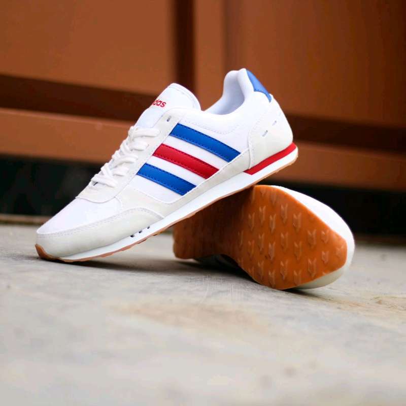 SEPATU CASUAL AD1DAS NEO CITY RACER WHITE FRANCE