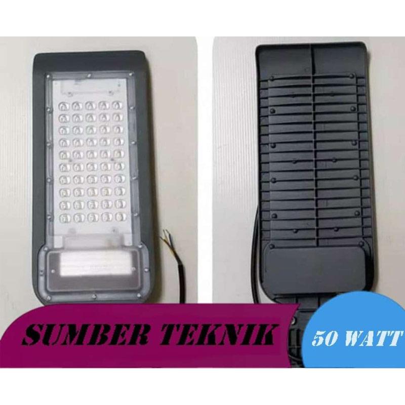 lampu jalan led 50 w 50w 50 watt pju led 50 w 50w 50 watt putih original