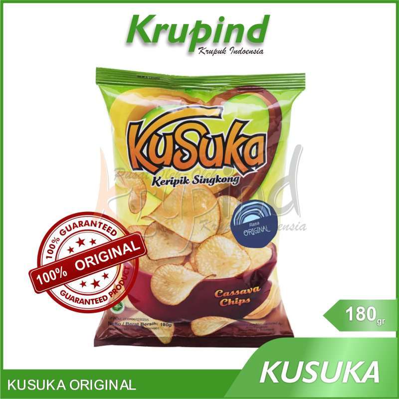 Jual Kusuka Snack Kripik Singkong Keripik Singkong Original 180gr Krupind Terbaru Juli 2021 Blibli