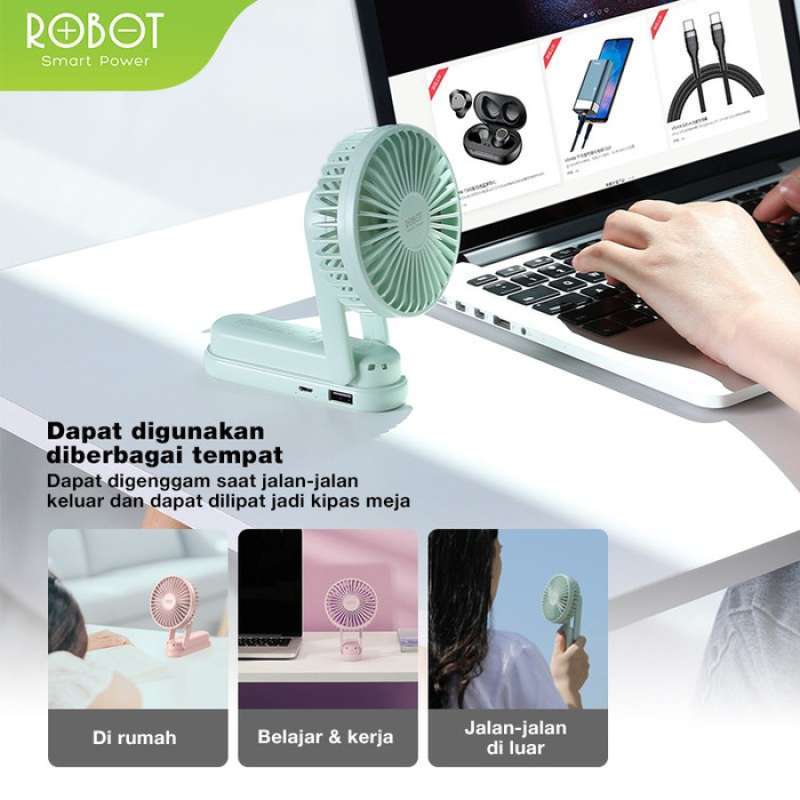 Jual Mini Usb Fan Kipas Portable 2in1 2000mah Support Powerbank Function Online Desember 2020 Blibli