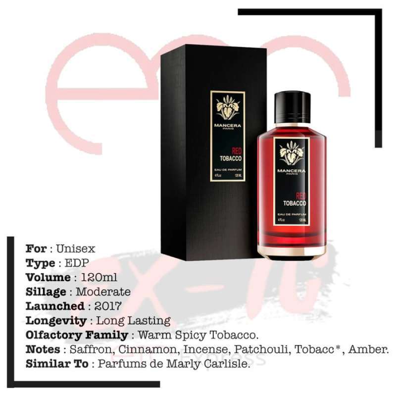 Jual Mancera Red Tobacco Edp Parfume Unisex 120 Ml Online Desember 2020 Blibli