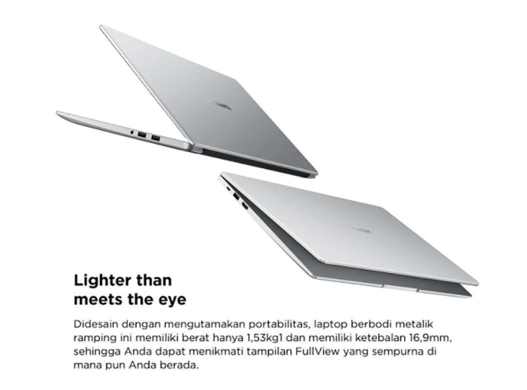 deskripsi huawei matebook d15 laptop huawei d15 amd ryzen 5 3500u ssd 256gb