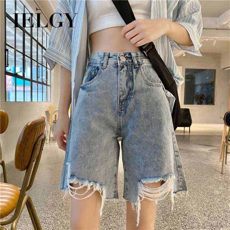 Women's High Rise Jean Shorts