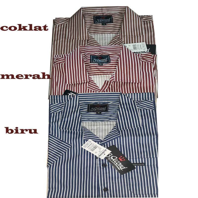 Promo Salur Kemeja Pria Kemeja Lengan Pendek Salur Kemeja Casual Pria Lengan Pendek Di Seller Zahra Fashion Kab Pekalongan Jawa Tengah Blibli
