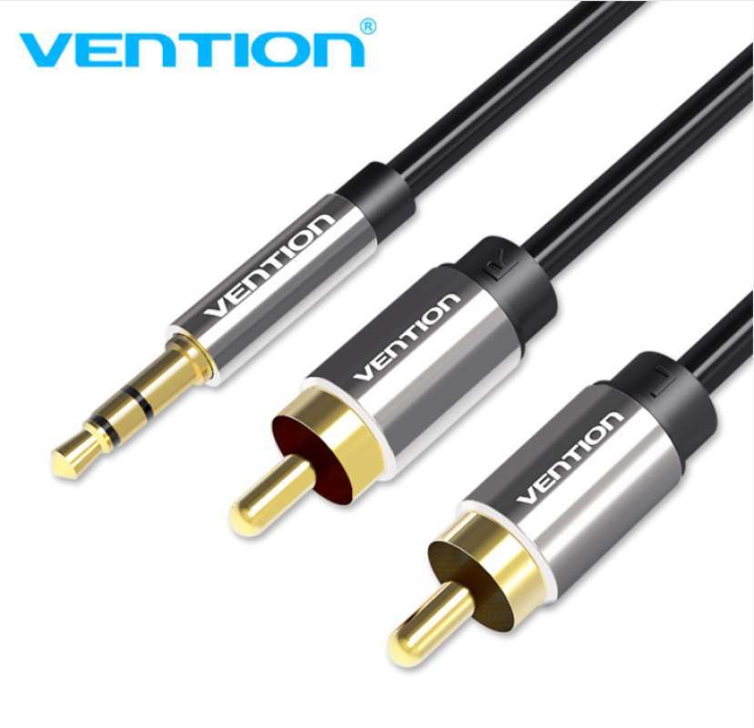 Kabel Audio 3.5mm male To 2 RCA Male 