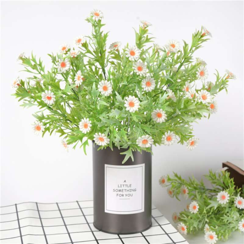 Jual Artificial Daisy Flowers Diy Fake Green Plants Decor Outside Art Wedding Terbaru Juni 2021 Blibli