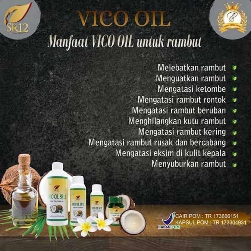 Promo Vco Minyak Kelapa Murni Sr12 Vico Virgin Coconut Oil 60ml Di Seller Diraja Sr12 Kota Tangerang Selatan Banten Blibli