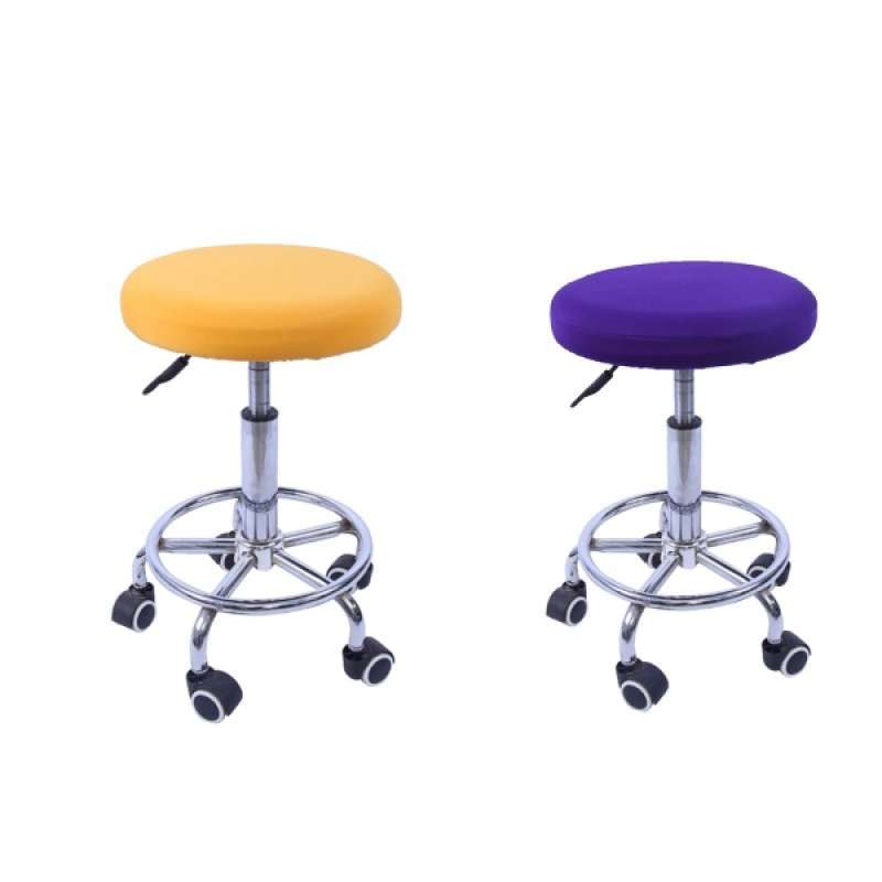 Promo 11 14 Elastic Bar Stool Cover Round Chair Seat Cushion Yellow Purple Di Er Homyl China Blibli Promo 11 14 Elastic Bar Stool Cover, Round Bar Stool Covers Ikea