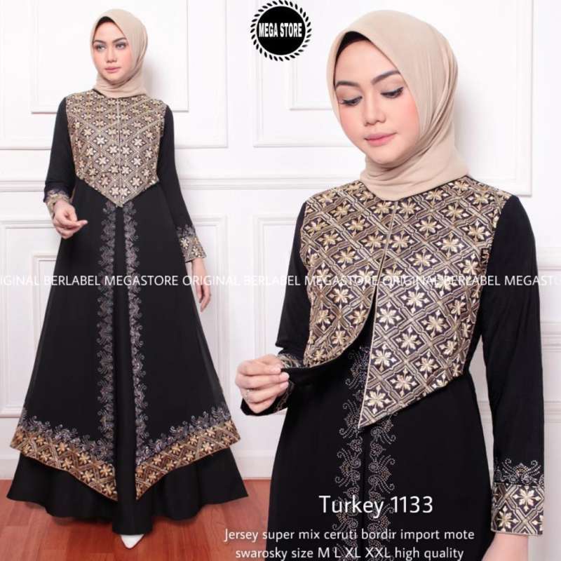 Jual Lcf Promo Abaya Turkey Abaya Hitam Jersey Mix Ceruty Abaya Terbaru Abaya 2020 Abaya Busui Terbaru Murah Mei 2021 Blibli