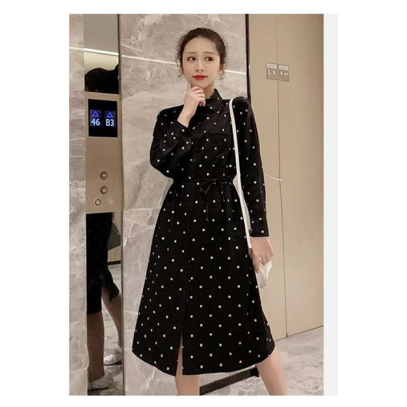 Dress Polkadot Wanita Dress Polkadot Vintage