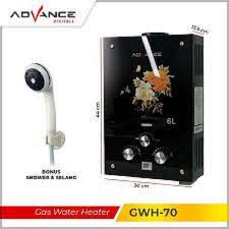 Instant Heater Jml Advance Gas Water Heater 6L Tempered Glass