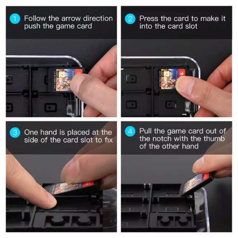 Jual Game Card Case Storage Nintendo Switch Switch Lite Card Slot Casing Online November 2020 Blibli Com