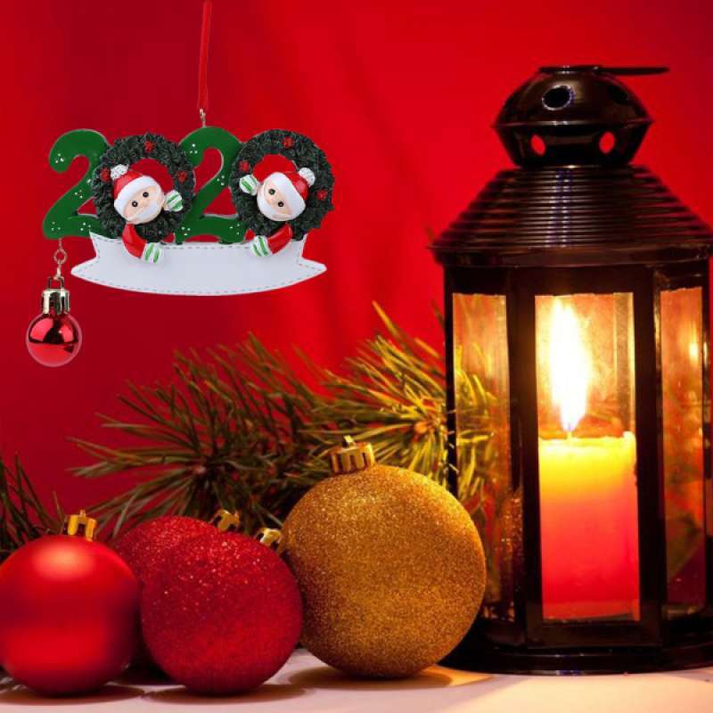 Jual 2020 Christmas Hanging Ornaments Quarantine Santa Family Personalized Gifts Online November 2020 Blibli Com