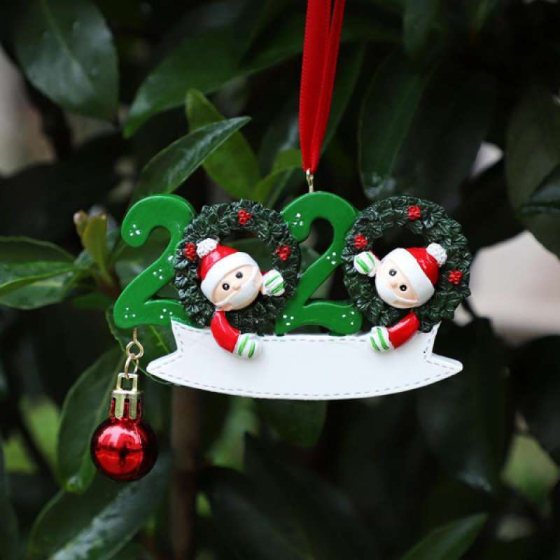 Jual 2020 Christmas Hanging Ornaments Quarantine Santa Family Personalized Gifts Online November 2020 Blibli Com