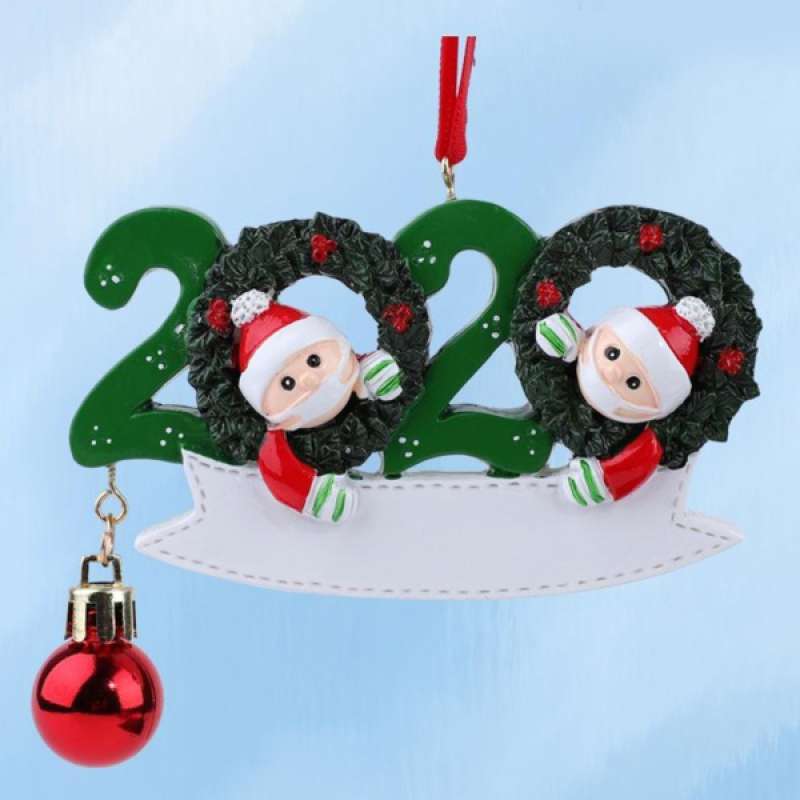 Jual 2020 Christmas Hanging Ornaments Quarantine Santa Family Personalized Gifts Online November 2020 Blibli Com