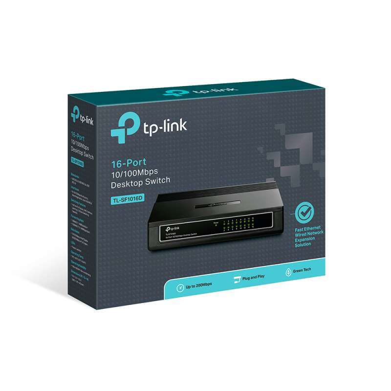 Jual Tp Link Tl Sf1016d Desktop Switch 16 Port 10 100mbps Online November 2020 Blibli
