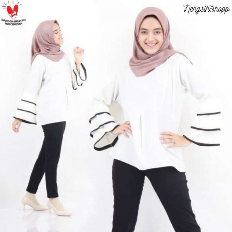 Jual Atasan Muslim Wanita Zalia Tunik Remaja Pakaian Wanita Kerja Kantor Terbaru Online Februari 2021 Blibli