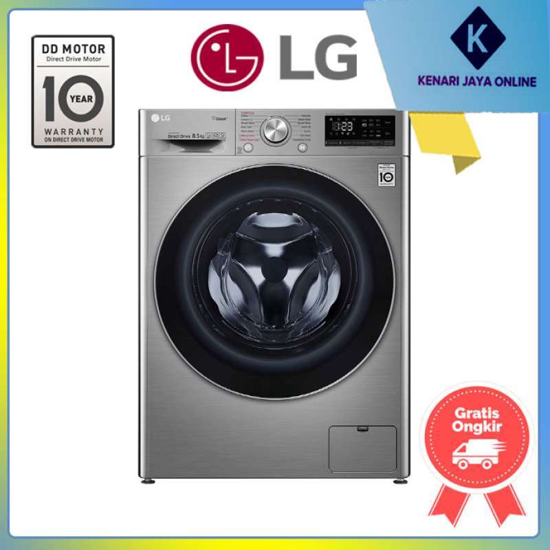 Jual Mesin Cuci Front Loading Lg 8 5 Kg Fc1285s5v Murah Mei 2021 Blibli