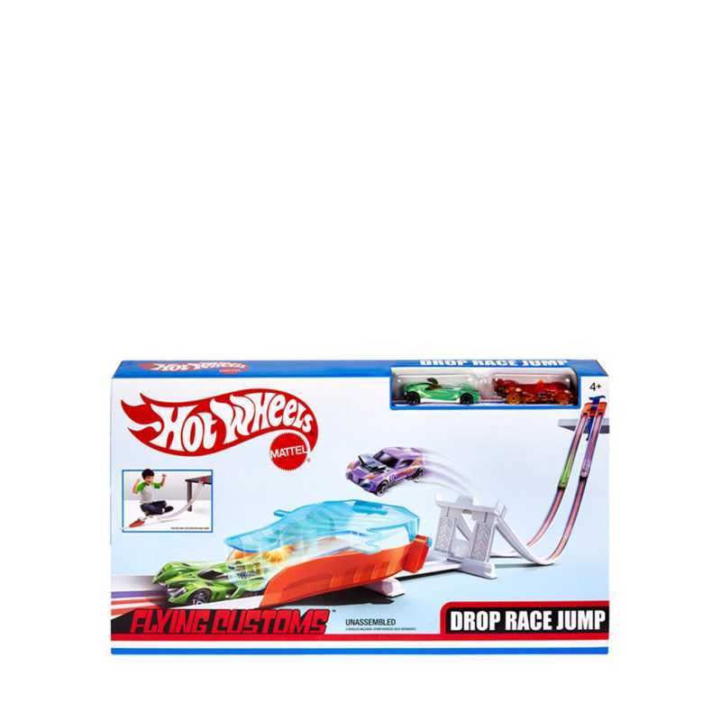 hot wheels flying customs race and jump trackset