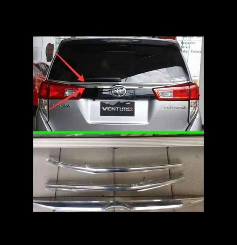 Jual List Kaca Belakang Chrome Ori Toyota All New Innova Venturer