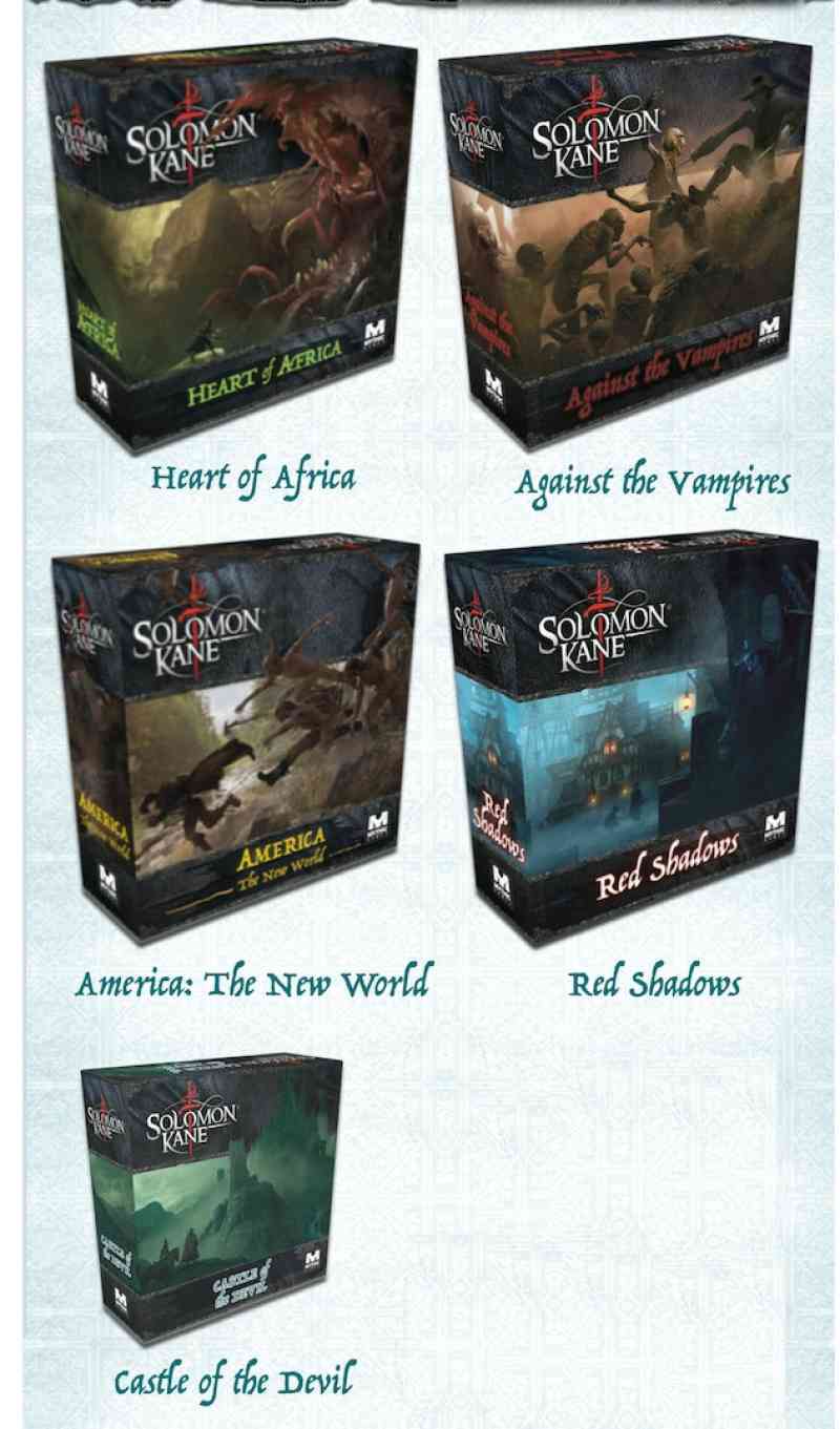 Solomon Kane: Puritan Pledge Plus All-In Bundle Kickstarter Board Game - The Game Steward