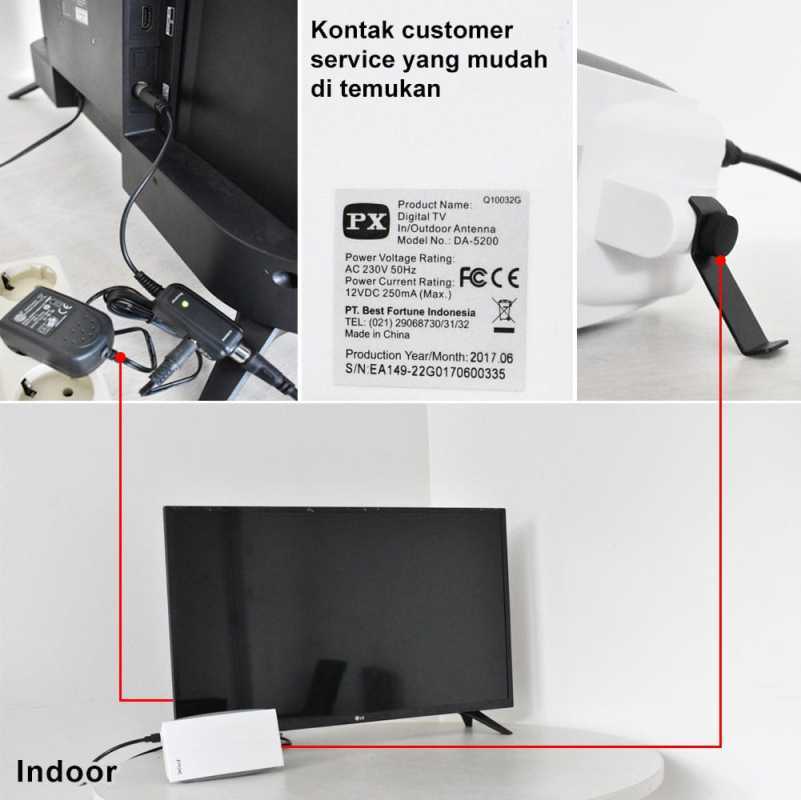 Jual Antena Tv Digital Analog Px Da 5200 Kabel 12m Antena Televisi Digital Antenna Tv Outdoor Indoor Online Desember 2020 Blibli