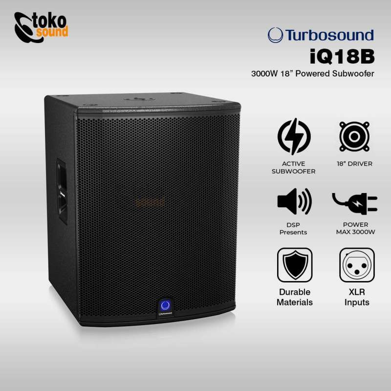 Turbosound iq18b 3000 watt 18 shop powered subwoofer
