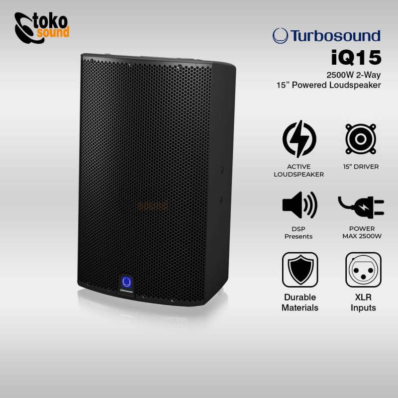 Jual Turbosound iQ15 2500W 15 inch Powered Speaker di Seller