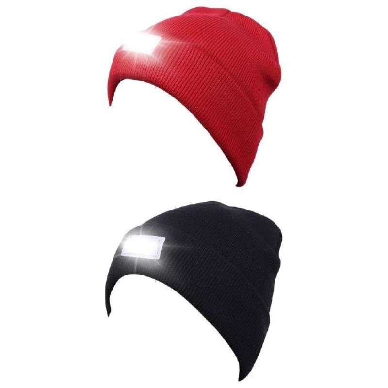Jual 2x Cotton LED Beanie Outdoor Light 