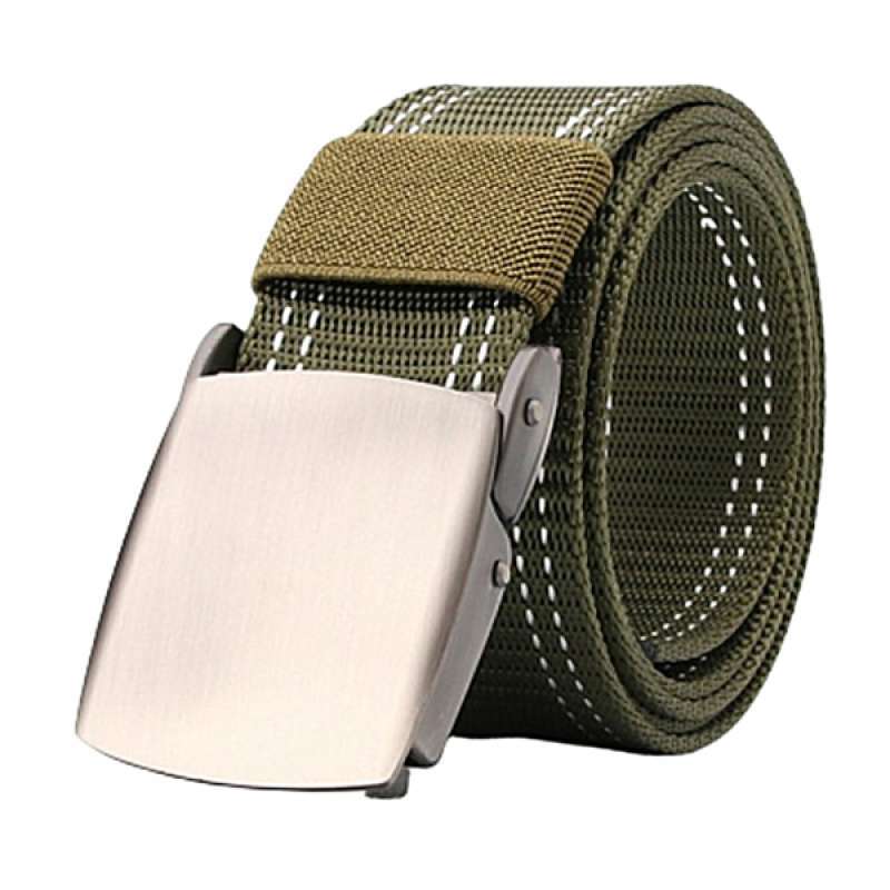 Military Army Uniform Cotton Canvas Metal Buckle Trouser Belt Reversible Desert 