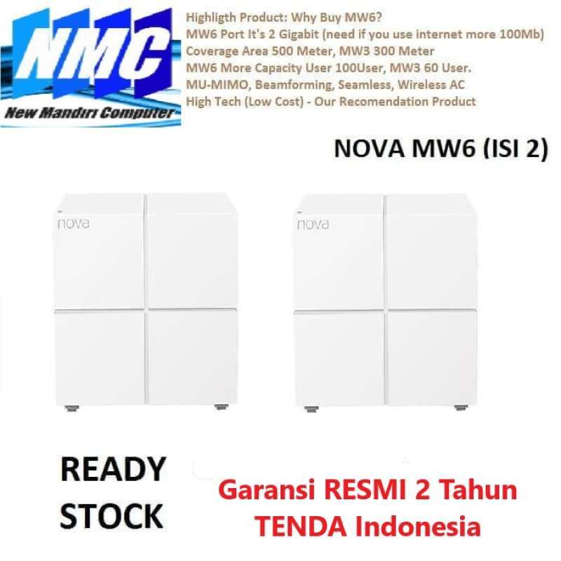 tenda nova mw6 wireless whole home mesh tenda nova mw6 isi 2pack