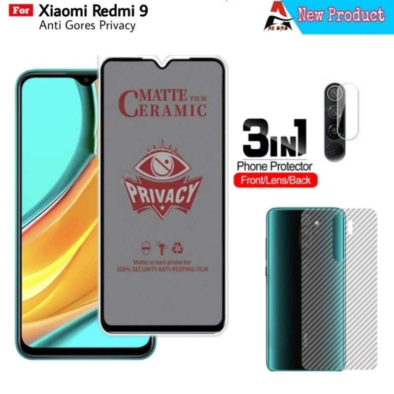 Screen Protector Casing Hp Xiaomi Redmi 9a Softcase Glass Kaca