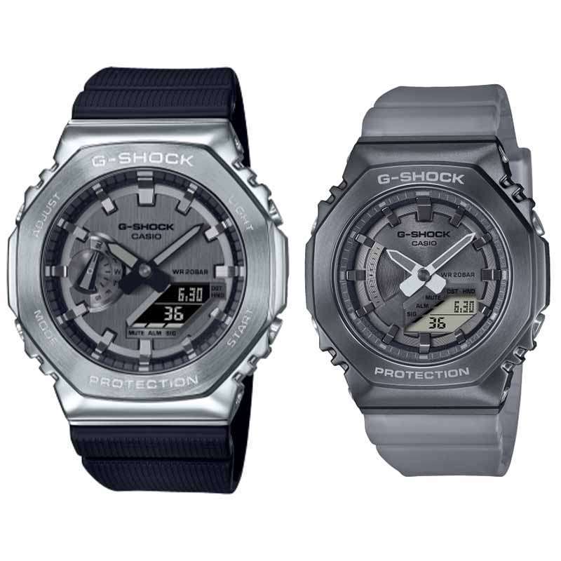 JAM TANGAN COUPLE ORIGINAL CASIO GM 2100 1A WITH CASIO GM S2100MF 1A JAM  COUPLE ORIGINAL CASIO GM-2100-1A WITH CASIO GM-S2100MF-1A