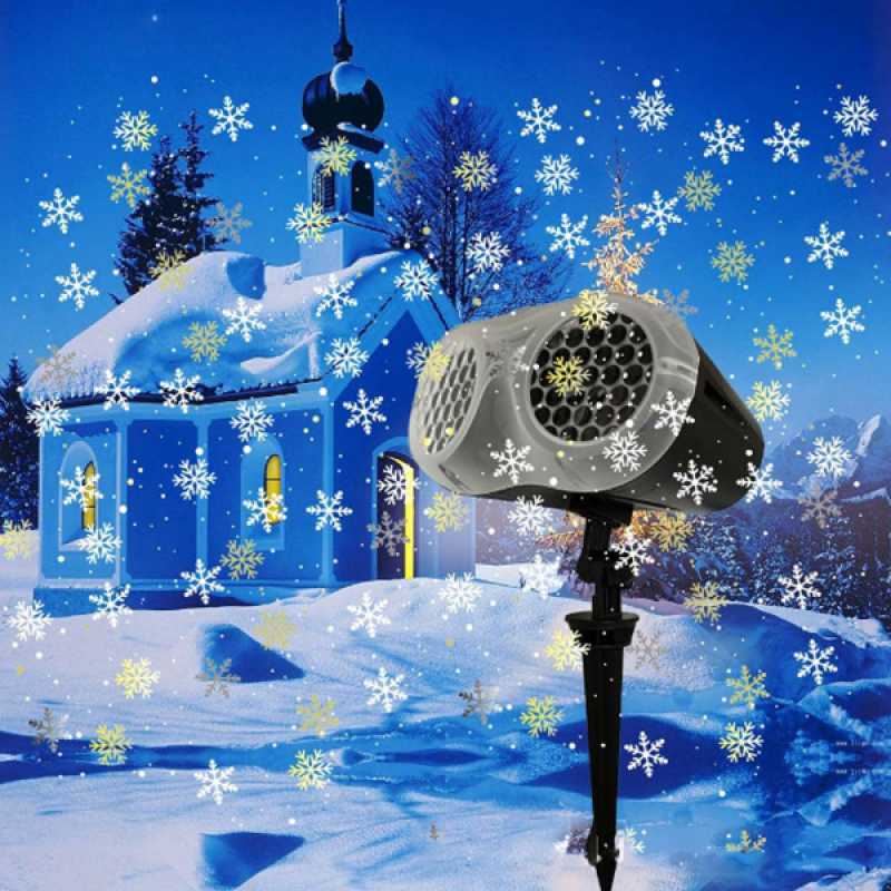 led snow projector lamp christmas moving projection indoor outdoor lights