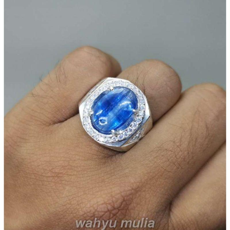 Jual Batu Cincin Blue Safir Australi Kyanite Asli Ring Perak Kode 2244 Online Januari 2021 Blibli