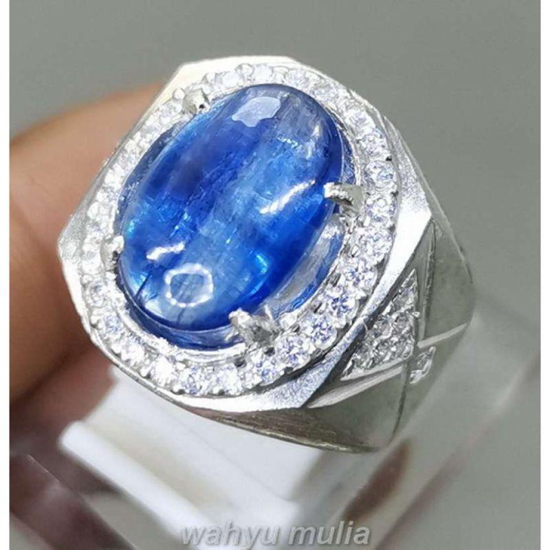 Jual Batu Cincin Blue Safir Australi Kyanite Asli Ring Perak Kode 2244 Online Januari 2021 Blibli