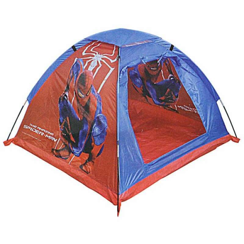 Tenda Spiderman 120X120X85 Cm Bahan Parasut