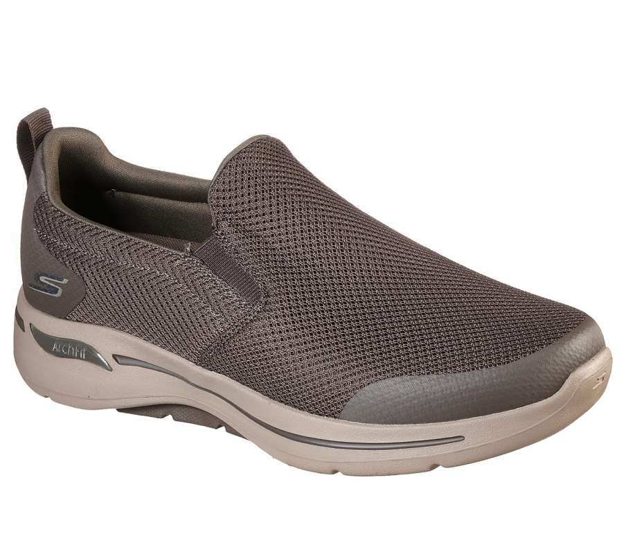 Sepatu slip on pria skechers top