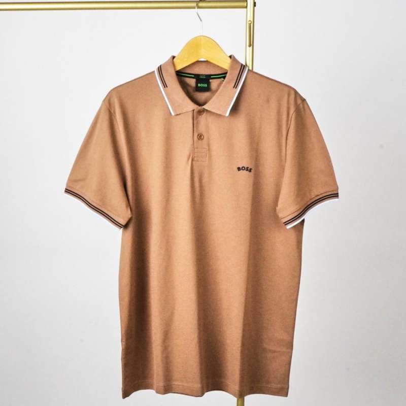 Hugo Boss Basic Slim Fit Polo Shirt Brown