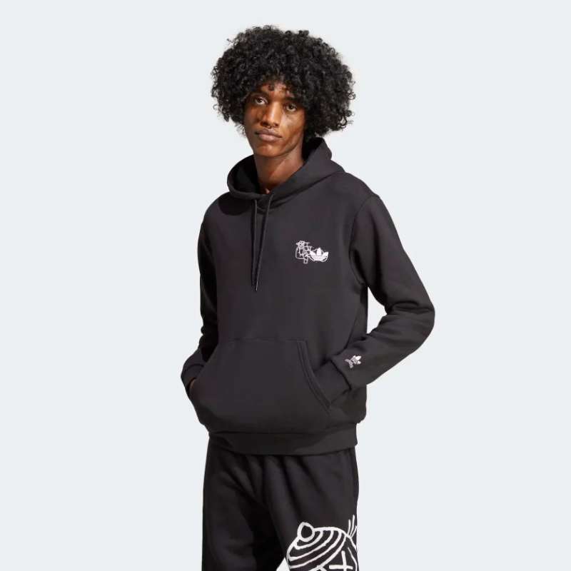 Adidas upside down shop logo hoodie