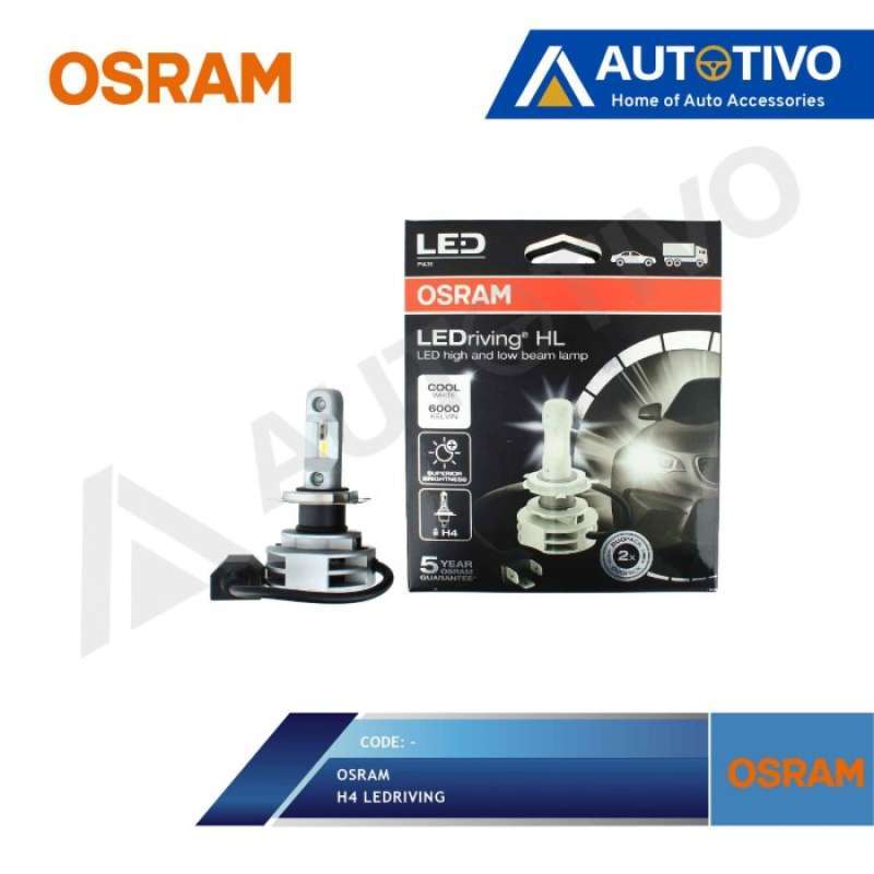 lampu led mobil osram h4 head lights lampu utama 6000k made in italy