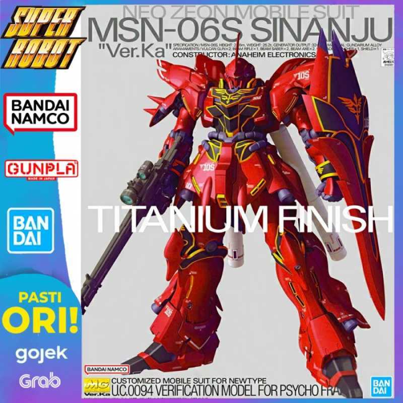 Promo Mg Msn-06s Sinanju Ver Ka Titanium Finish - Bandai 1/100 