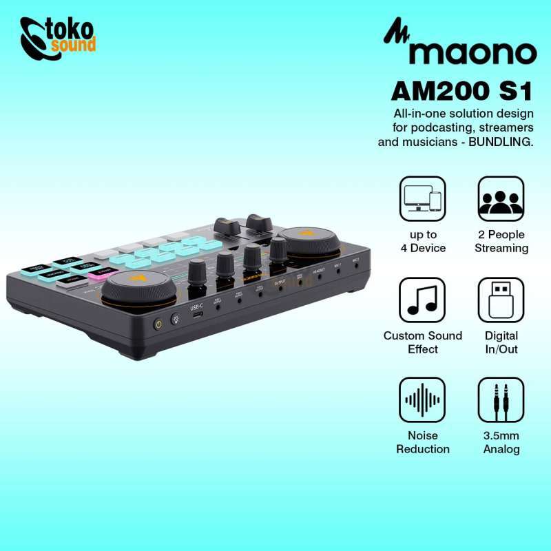 Jual Maono Maonocaster Lite Au Am200 S1 All In One Podcast Station