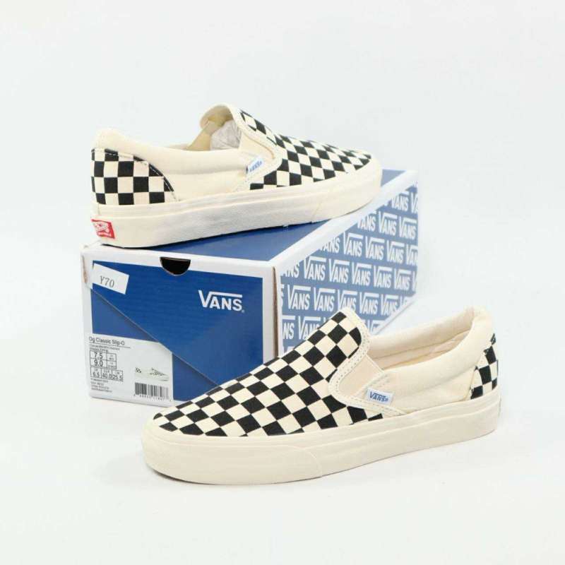 Vans checkerboard slip on ori cheap