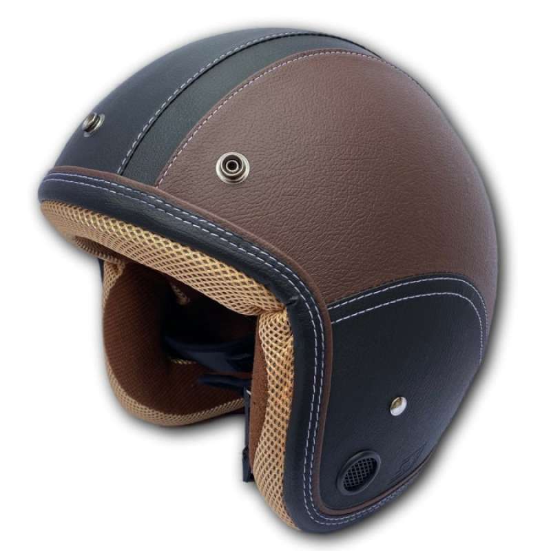 Helm 2025 retro kulit