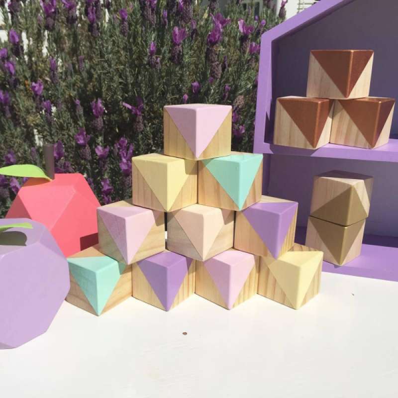 Promo Unfinished Small Wooden Cubes for 