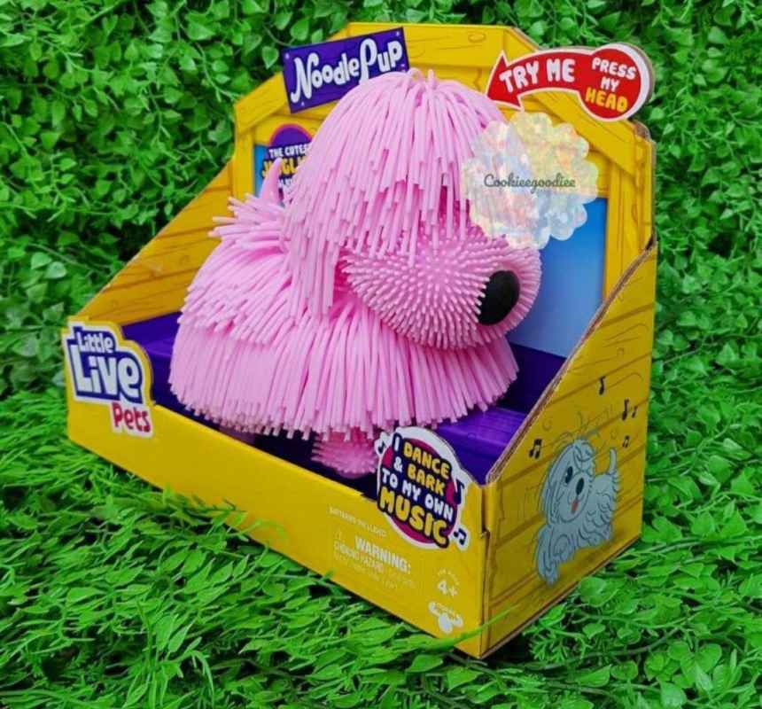 little live pets noodle pup pink