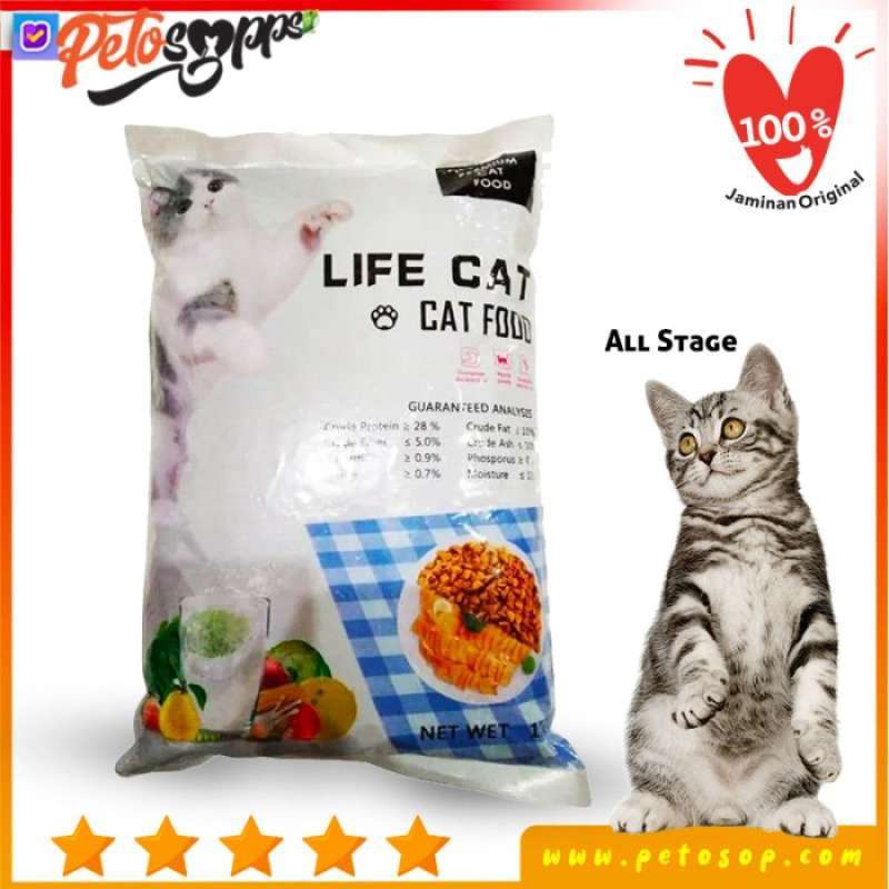 Jual Makanan Kucing Life Cat Dry Food Repack 1kg Online Desember 2020 Blibli
